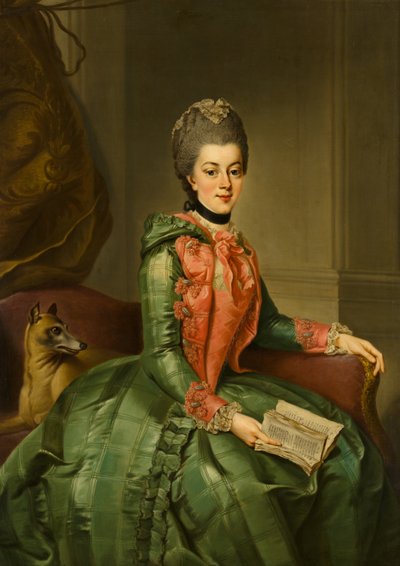Retrato de la princesa Frederika Sophia Wilhelmina (1751-1820), c.1768-1769 de Johann Georg Ziesenis