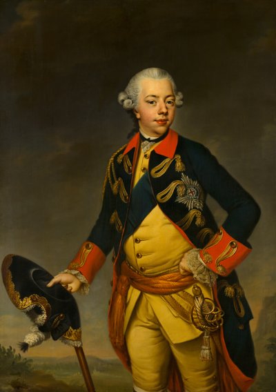 Retrato del Stadholder Guillermo V de Johann Georg Ziesenis