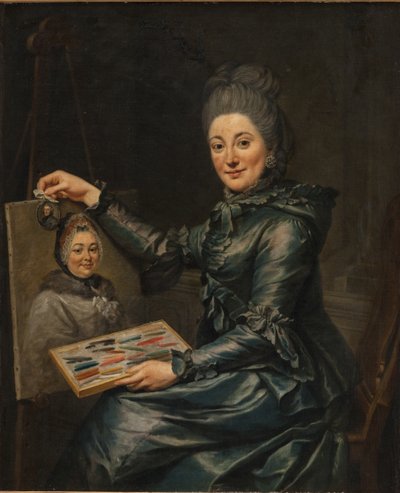 Retrato de la hija del artista Elisabeth, casada Lampe de Johann Georg Ziesenis