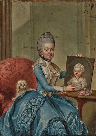 Friederike Caroline Luise de Hesse-Darmstadt 1752-1782, Duquesa de Mecklenburg-Strelitz de Johann Georg Ziesenis the Younger