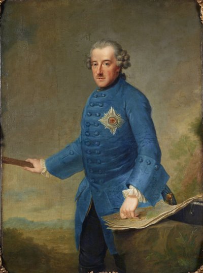 Retrato de Federico II de Prusia 1712-1786, 1763 de Johann Georg Ziesenis the Younger