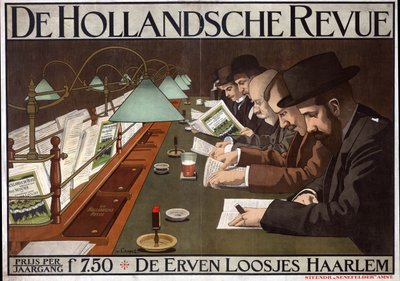 Anuncio de la revista "De Hollandsche Revue de Johann Georg van Caspel