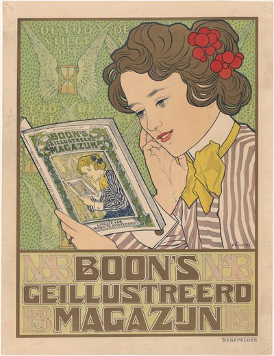 Cartel del Almacén Ilustrado de Boon de Johann Georg van Caspel