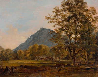 Una Granja en los Alpes Bávaros de Johann Georg von Dillis