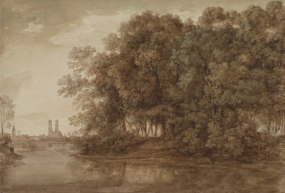 Vista de Múnich desde el Praterinsel de Johann Georg von Dillis