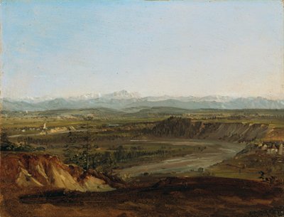 El Lechtal con vistas al Zugspitze de Johann Georg von Dillis