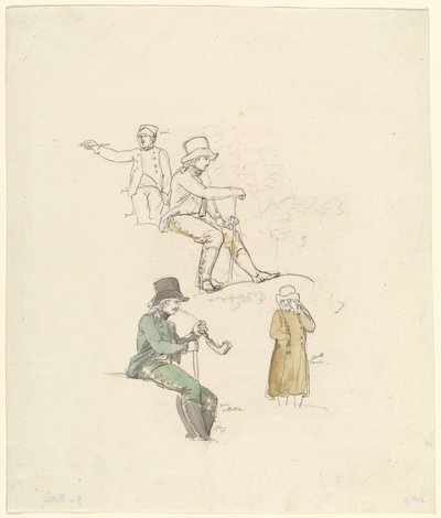 Estudios de figuras de Johann Georg von Dillis