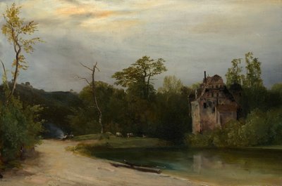 Parque en la madrugada de Johann Georg von Dillis