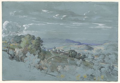 Las colinas de Umbría cerca de Perugia de Johann Georg von Dillis
