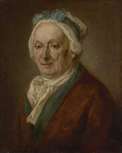 Retrato de un hombre con un dormilón de Johann Georg von Edlinger