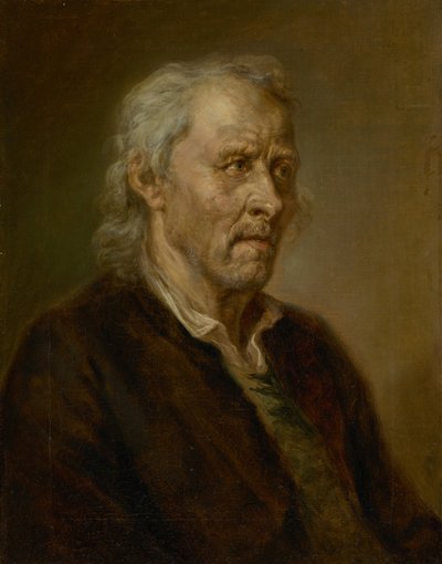 retrato, de, un, anciano, con, pelo blanco de Johann Georg von Edlinger