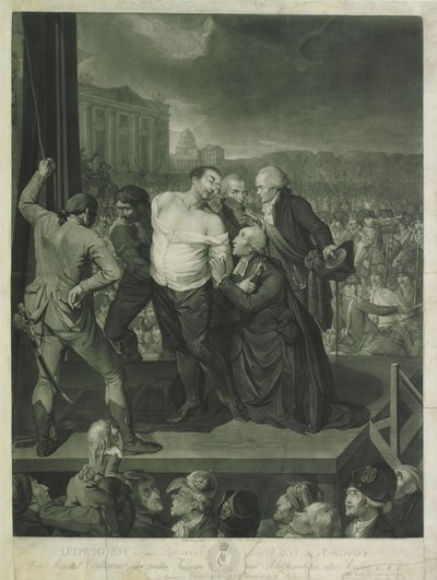 Luis XVI en el cadalso, 1795 de Johann Gerhard Huck
