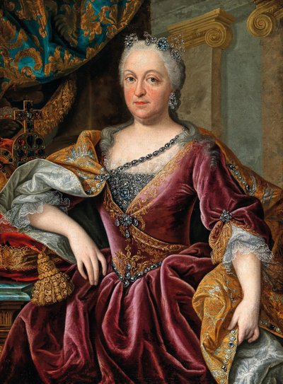 Retrato de María Amalia de Austria 1701-1756, Emperatriz del Sacro Imperio Romano de Johann Gottfried Auerbach