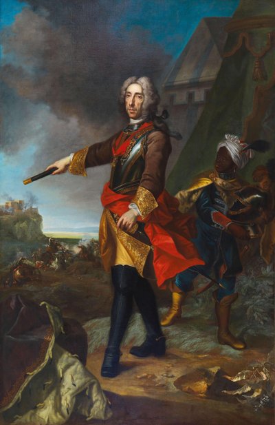Retrato del príncipe Eugenio de Saboya 1663-1736 de Johann Gottfried Auerbach