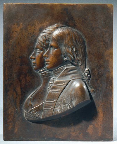 Federico Guillermo III. como príncipe heredero con su esposa Luise von Mecklenburg-Strelitz de Johann Gottfried Schadow