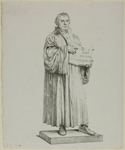 Estatua de Lutero en Wittenberg de Johann Gottfried Schadow