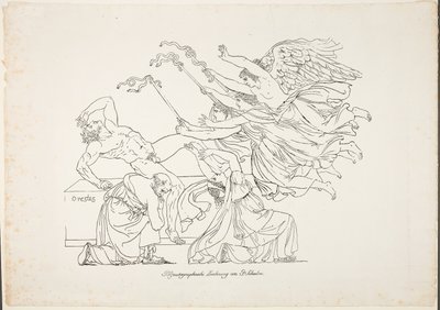 Persecución de Orestes de Johann Gottfried Schadow