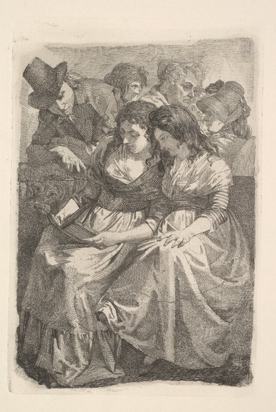 Schadow y su familia, 1925 de Johann Gottfried Schadow