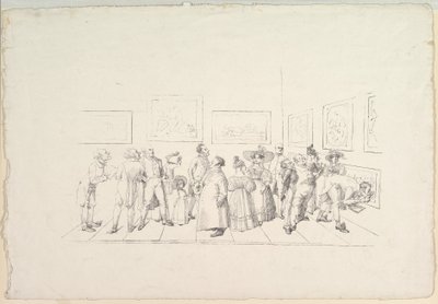 El Público en una Exposición, 1831 de Johann Gottfried Schadow