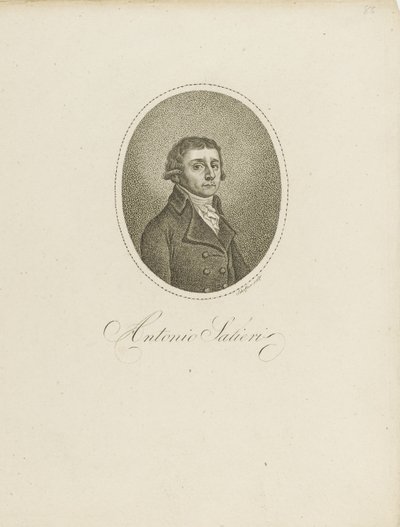 Antonio Salieri 1750-1825, c. 1800 de Johann Gottfried Scheffner