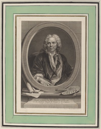 Louis Galloche de Johann Gotthard Müller, after Louis Tocqué
