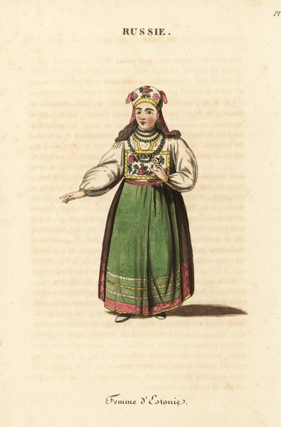 Mujer casada de Estonia de Johann Gottlieb Georgi