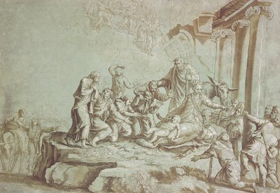 Adoración de los pastores de Johann Gottlieb Prestel
