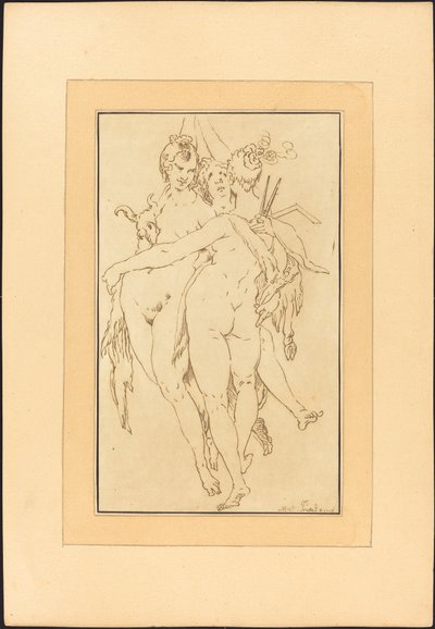 Escultura, pintura, arquitectura de Johann Gottlieb Prestel after Bartholomaeus Spranger