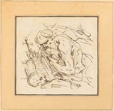 San Jerónimo de Johann Gottlieb Prestel after Domenichino