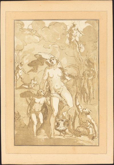 Venus de Johann Gottlieb Prestel after Jacopo Ligozzi