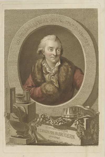 Retrato de Johann Friedrich Reinecke 1745-1787, 1788 de Johann Gottlob Seyffert