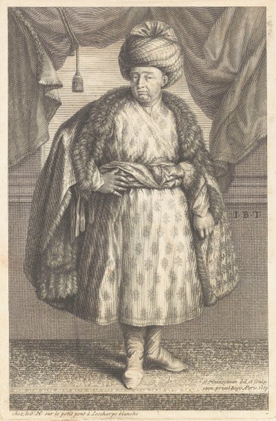 Retrato de Jean-Baptiste Tavernier (1605-1689) de Johann Hainzelmann