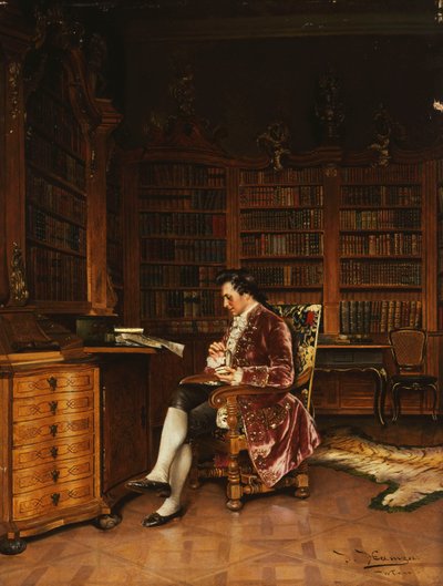 En la Biblioteca de Johann Hamza