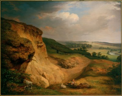 El Muldenstein cerca de Jeßnitz de Johann Heinrich Beck