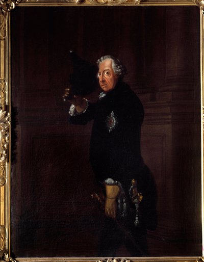 Retrato de Federico II llamado Federico el Grande, rey de Prusia (1712-1786) Pintura de Johann Heinrich Franke (1738-1792) 1764 Berlín, Galería Nacional de Johann Heinrich Francke