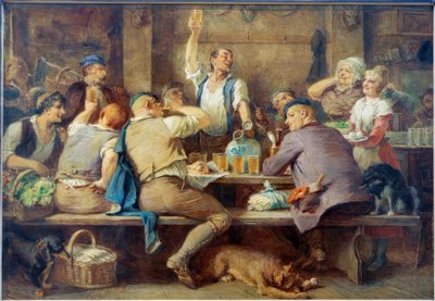 Taberna de sidra de manzana en Sachsenhausen de Johann Heinrich Hasselhorst