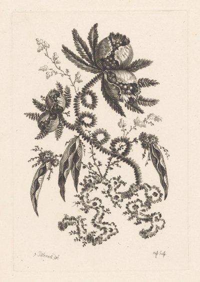 Flores con bayas Fleures Baroque (título de la serie) de Johann Heinrich  Hess