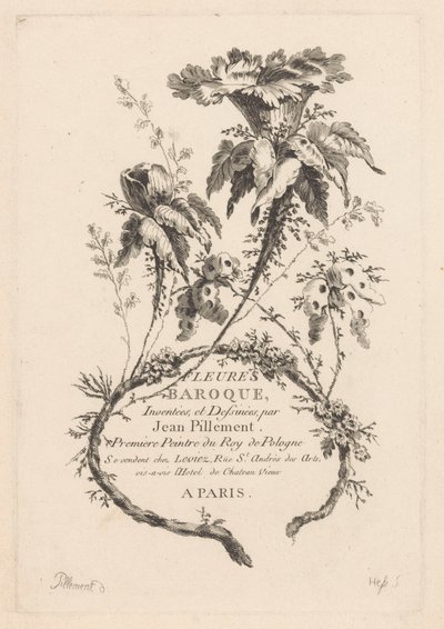 Flores en forma de trompeta Fleures Baroque (título de serie sobre objeto) de Johann Heinrich  Hess