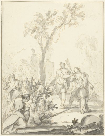 representación alegórica de Johann Heinrich Keller (II)