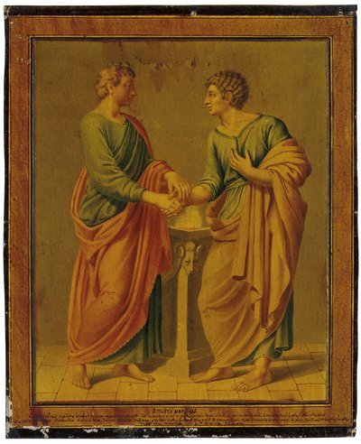 Una alegoría de la amistad, 1789 de Johann Heinrich Lips
