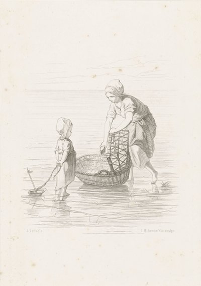 La cuna Los niños del mar (título de la serie) de Johann Heinrich Maria Hubert Rennefeld