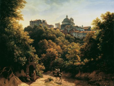 Vista de Ariccia de Johann Heinrich Schilbach