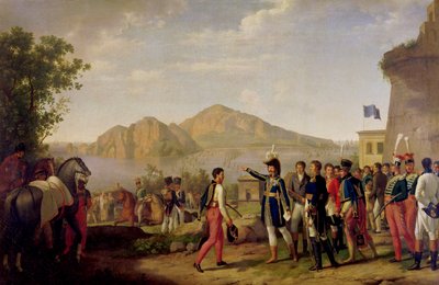 Joachim Murat (1767-1815) Mariscal de Francia y Rey de Nápoles ordenando la captura de Capri en 1808 de Johann Heinrich Schmidt