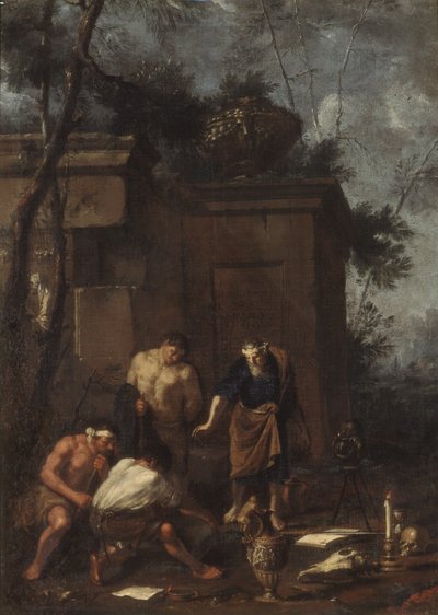 Cazadores de tesoros, 1660s de Johann Heinrich Schoenfeld