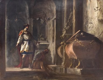 Saúl y la bruja de Endor de Johann Heinrich Schonfeldt