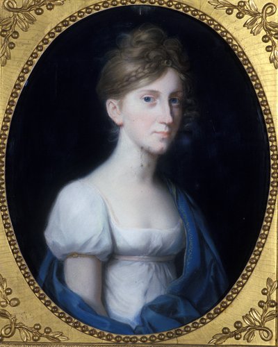 Ida, esposa del duque de Sachsen-Weimar-Eisenach, c.1808 de Johann Heinrich Schroder