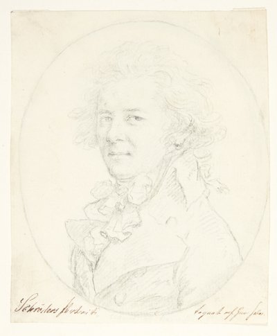 Autorretrato(?) de Johann Heinrich Schroder