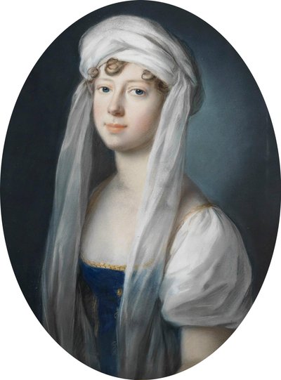 Johann Heinrich Schröder - Gran Duquesa Maria Pavlovna Romanova de Rusia como Princesa Heredera de Sajonia-Weimar-Eisenach en 1806 de Johann Heinrich Schroder