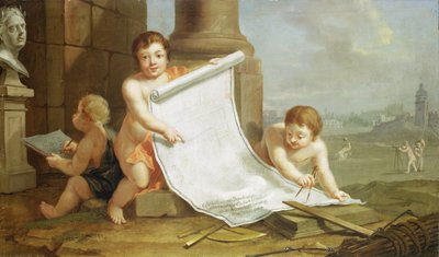 Alegoría que representa el nivelado de las antiguas fortificaciones, c.1768 de Johann Heinrich Tischbein