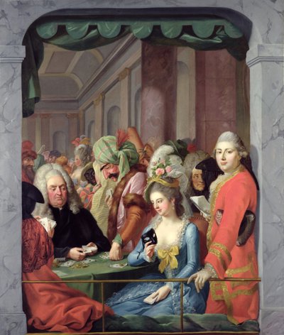 Personalidades enmascaradas de la corte de Kassel de Johann Heinrich Tischbein